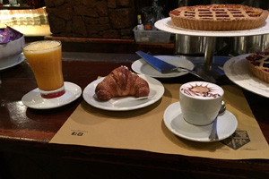 Breakfast cafe in Brera Milan